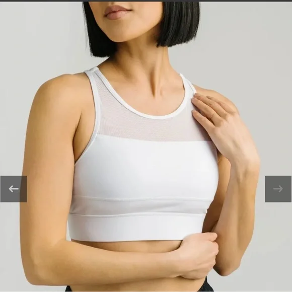 ZYIA Intimates Sleepwear White All Star Sports Bra Size M